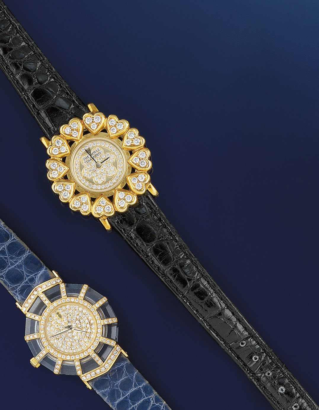 Two lady's diamond set quartz wristwatches