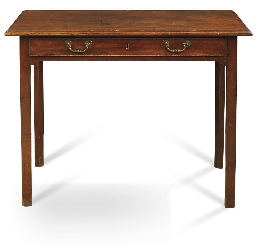 A GEORGE III MAHOGANY WRITING-TABLE