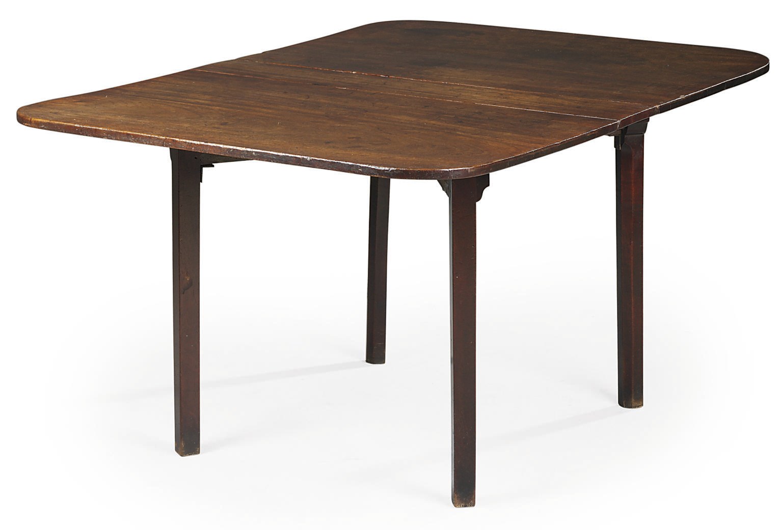 A GEORGE III MAHOGANY DROP-LEAF TABLE