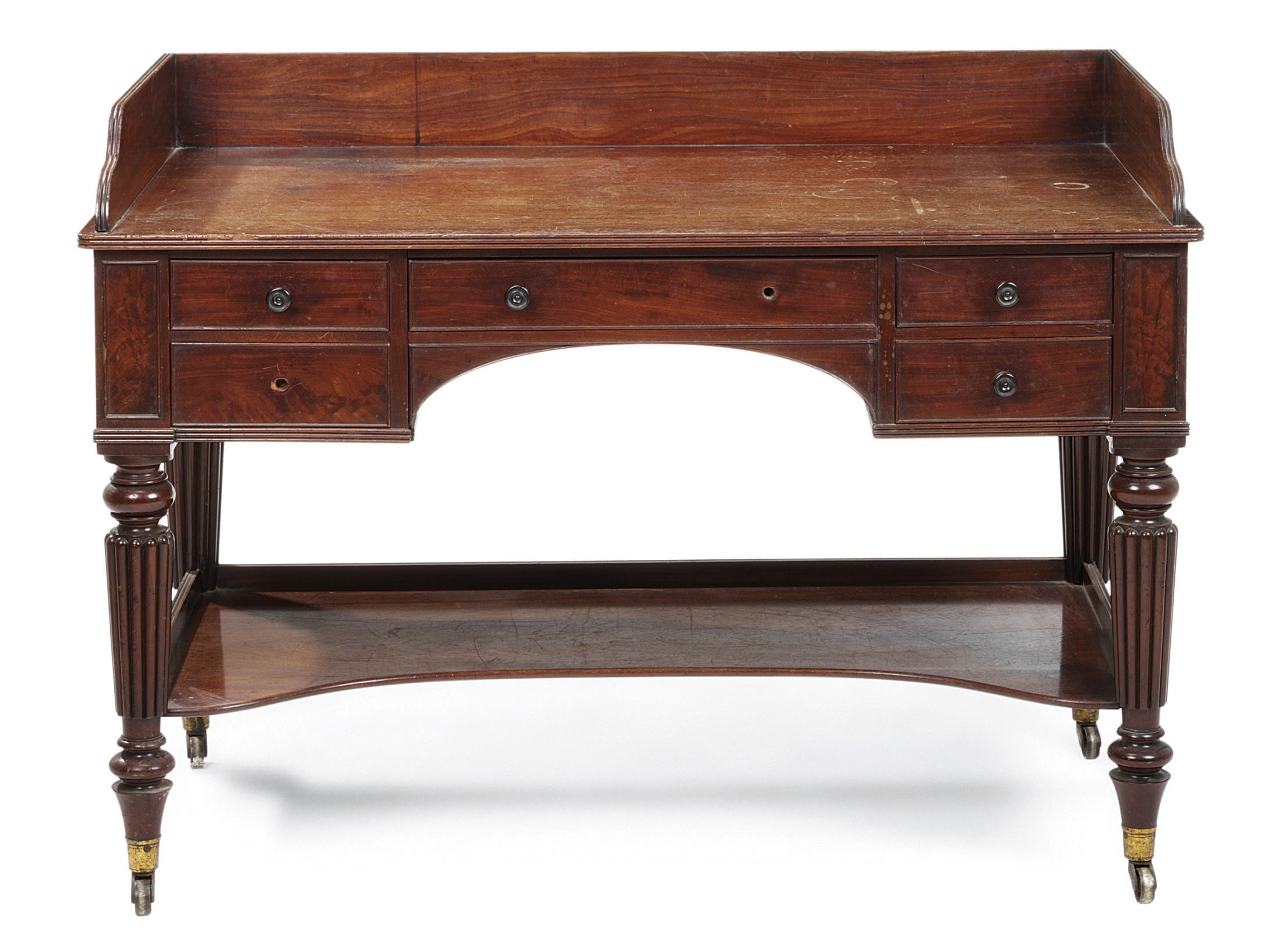 A GEORGE IV MAHOGANY DRESSING-TABLE