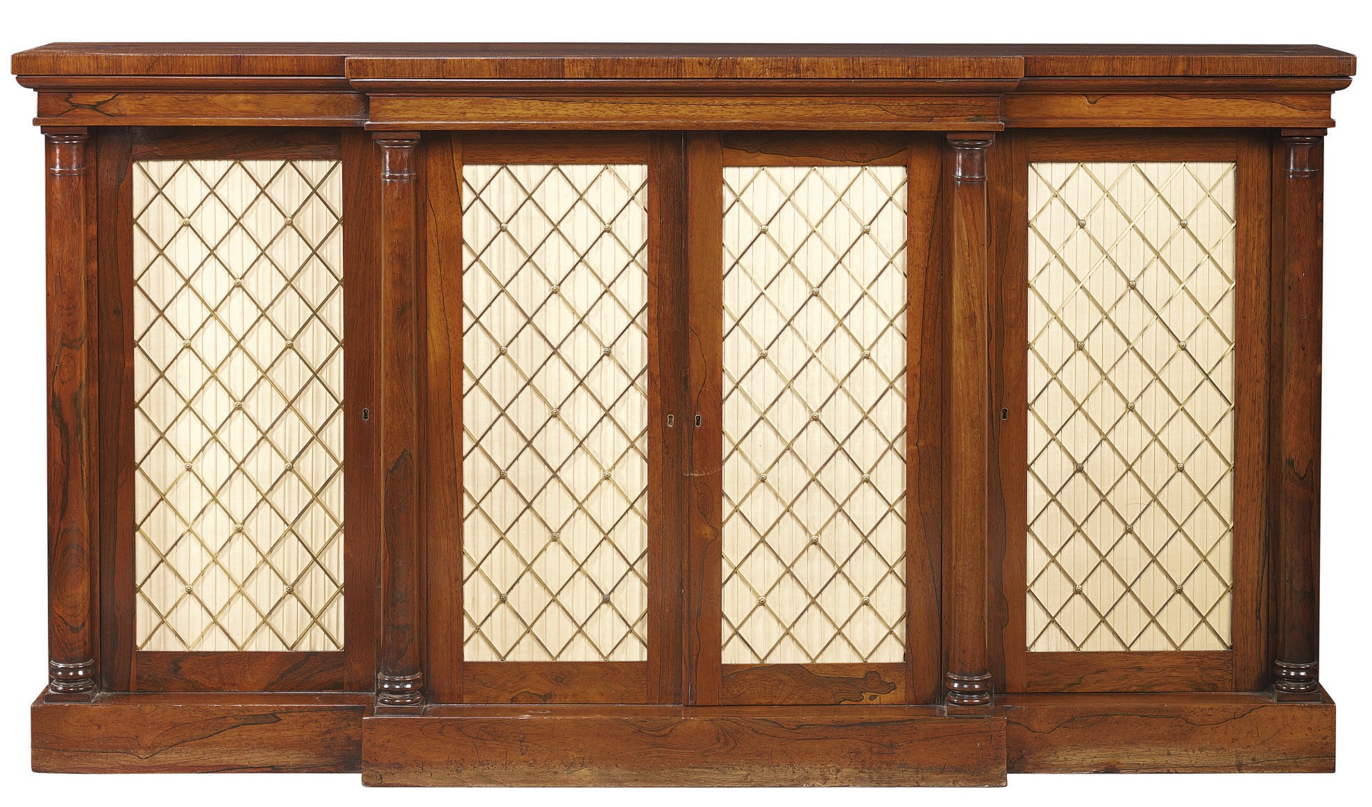 A REGENCY ROSEWOOD CHIFFONNIER