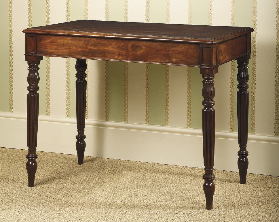 A REGENCY MAHOGANY SIDE TABLE