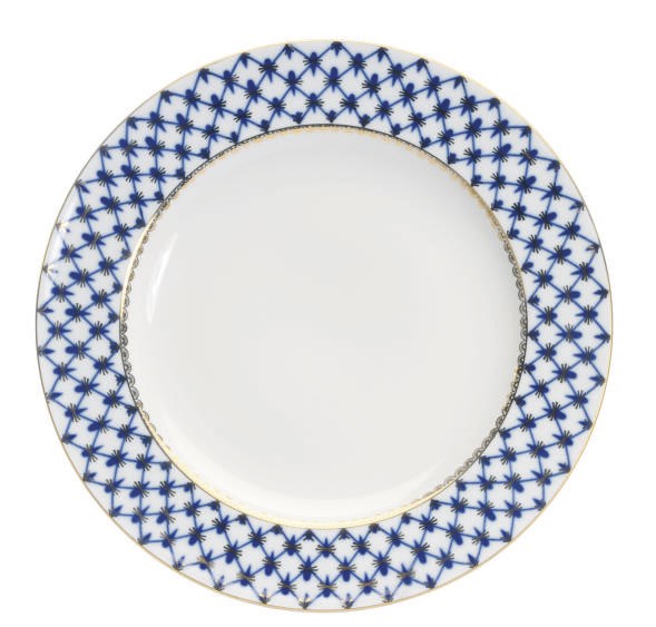 A SET OF TWELVE RUSSIAN GILT PORCELAIN PLATES,