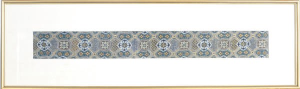 A PAIR OF UNUSUAL CHINESE GEOMETRIC SLEEVE BANDS,