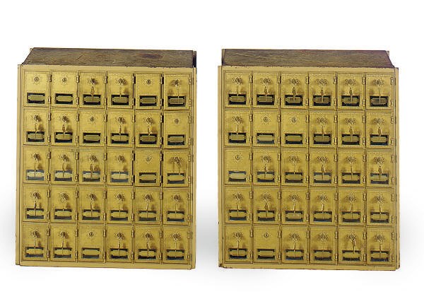 A PAIR OF MAILBOXES,