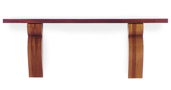 A MAHOGANY CONSOLE TABLE,