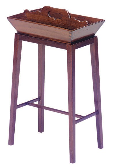 A VICTORIAN MAHOGANY TRAY-ON-STAND,