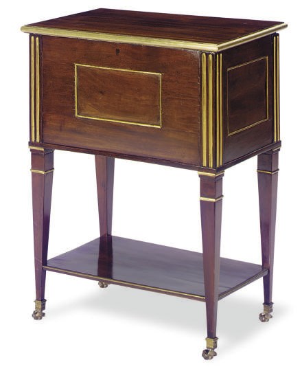 AN ORMOLU-MOUNTED MAHOGANY REFRAICHISSOIRE,