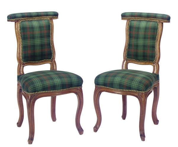 A SET OF FOUR LOUIS XV FRUITWOOD VOYEUSES,