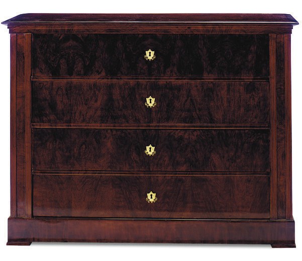 A GERMAN MAHOGANY SECRETAIRE,