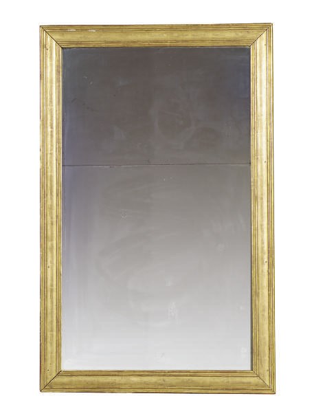 A FRENCH GILTWOOD MIRROR,