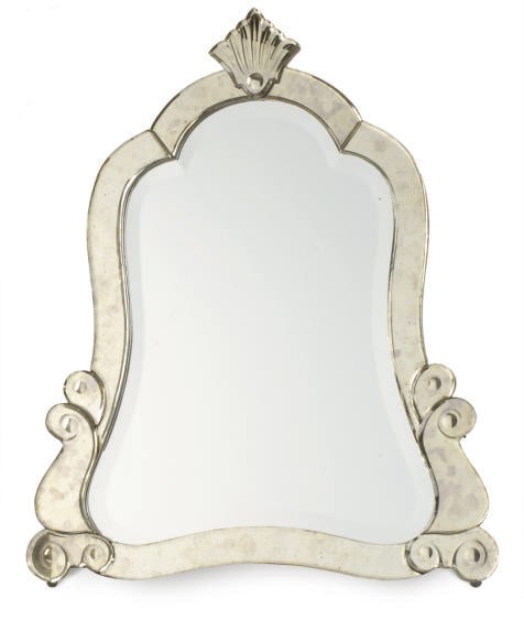 A VENETIAN GLASS DRESSING MIRROR,