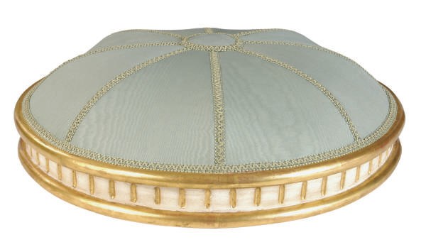 A PAINTED AND PARCEL-GILT BALDACCHINO,