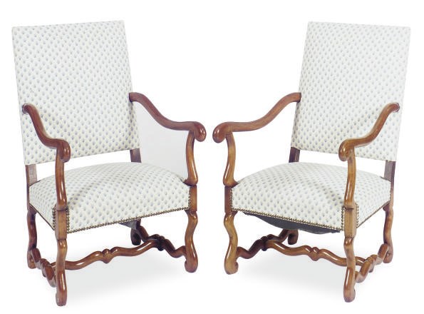 A PAIR OF FRENCH BEECHWOOD FAUTEUILS,