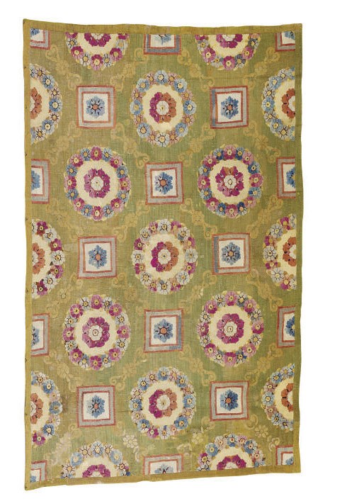 A CHARLES X AUBUSSON CARPET FRAGMENT,