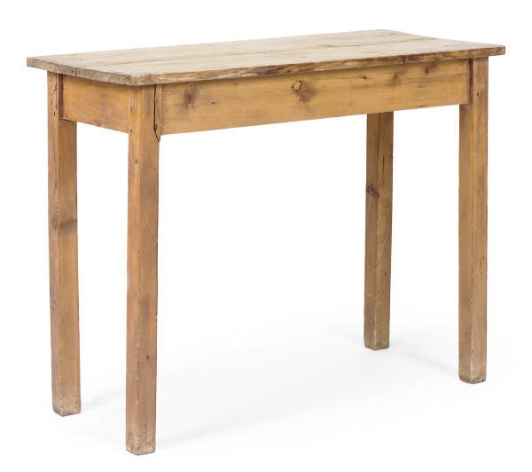 AN ENGLISH PINE SIDE TABLE,
