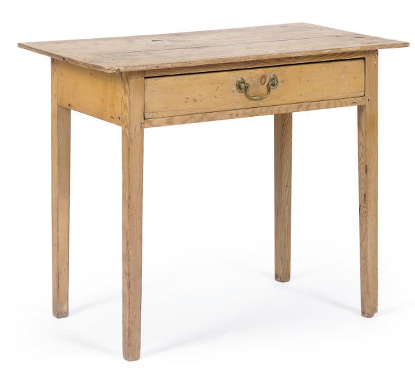 A PINE SIDE TABLE,