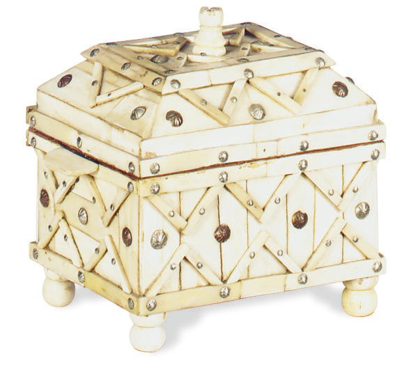 A BONE WORK BOX,