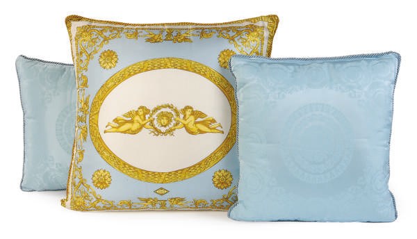 THREE SILK PILLOWS,