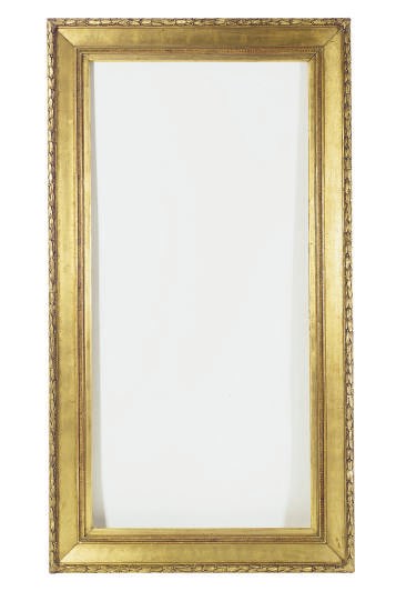 A CARVED GILTWOOD FRAME,