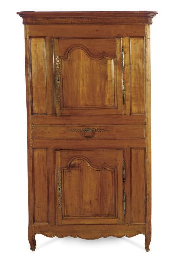 A FRENCH PROVINCIAL FRUITWOOD CABINET,