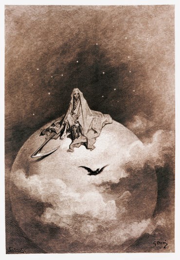 POE, Edgar Allan (1809-1849). The Raven. New York: Harper & Brothers, 1884.

2o. Illustrated by Gustave Doré.  Original cloth, decorated in gilt and black on the front cover, spine decorated in gilt and black, edges gilt (hinges cracked, some light wear and soiling, a few pages loose).