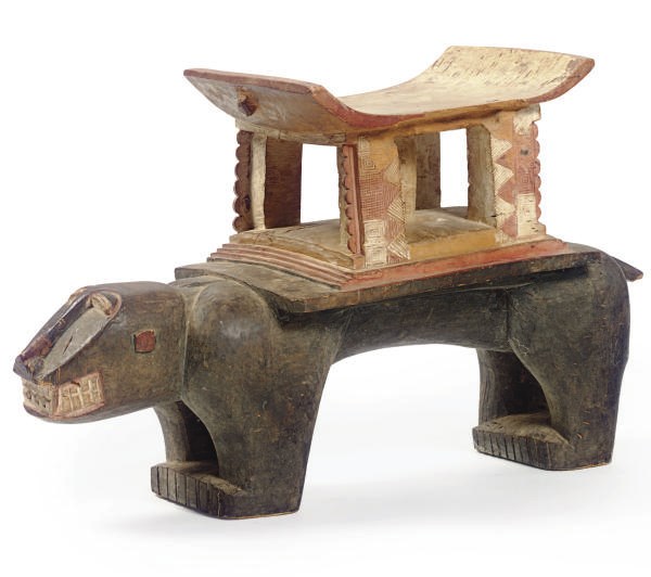 A FINE AKAN STOOL,