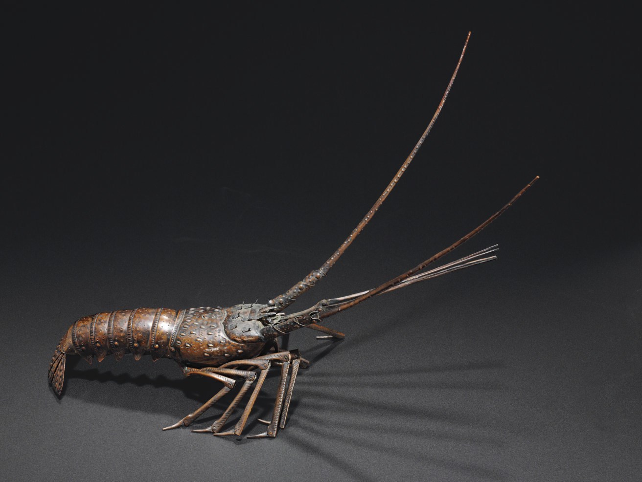 A Bronze Articulated Model of a Crayfish
