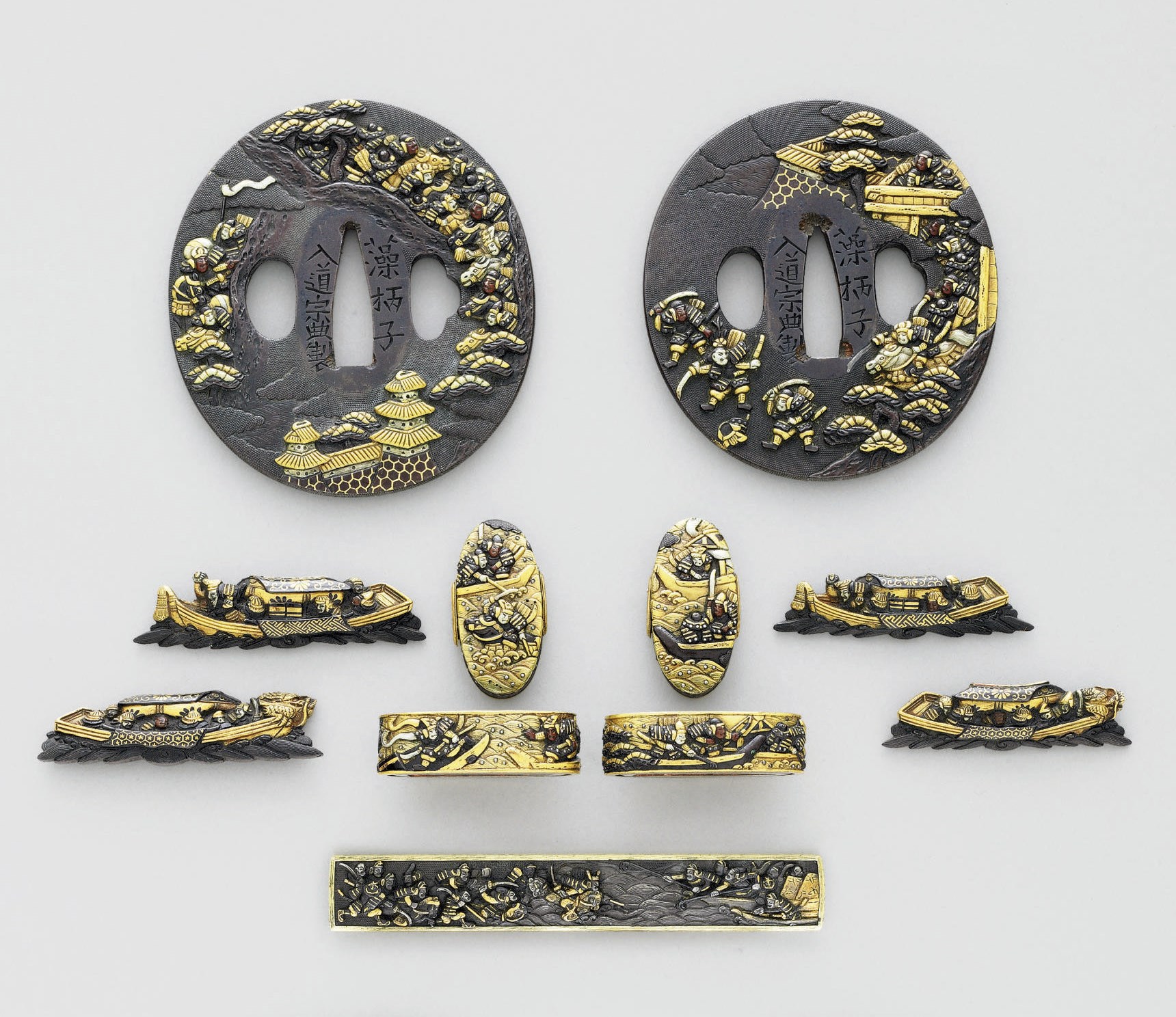 A Set of Sword Fittings
