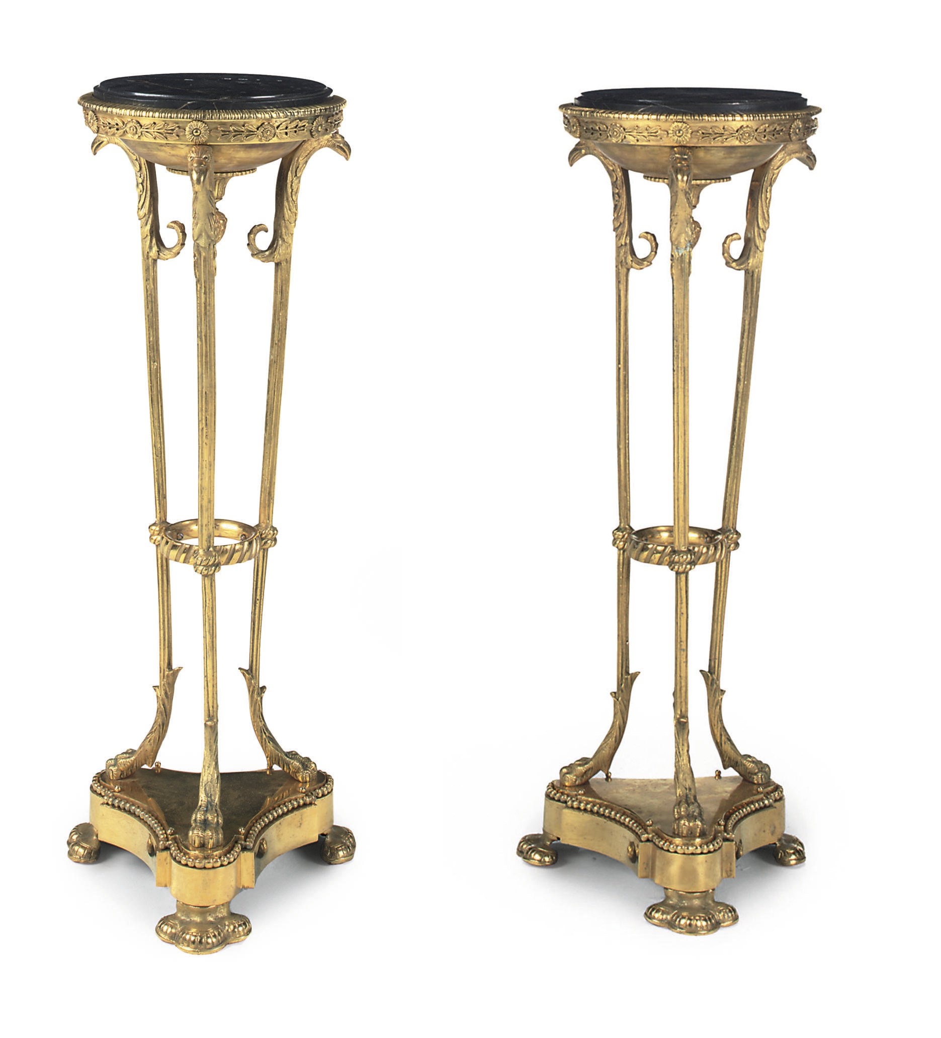 A PAIR OF FRENCH ORMOLU GUERIDONS