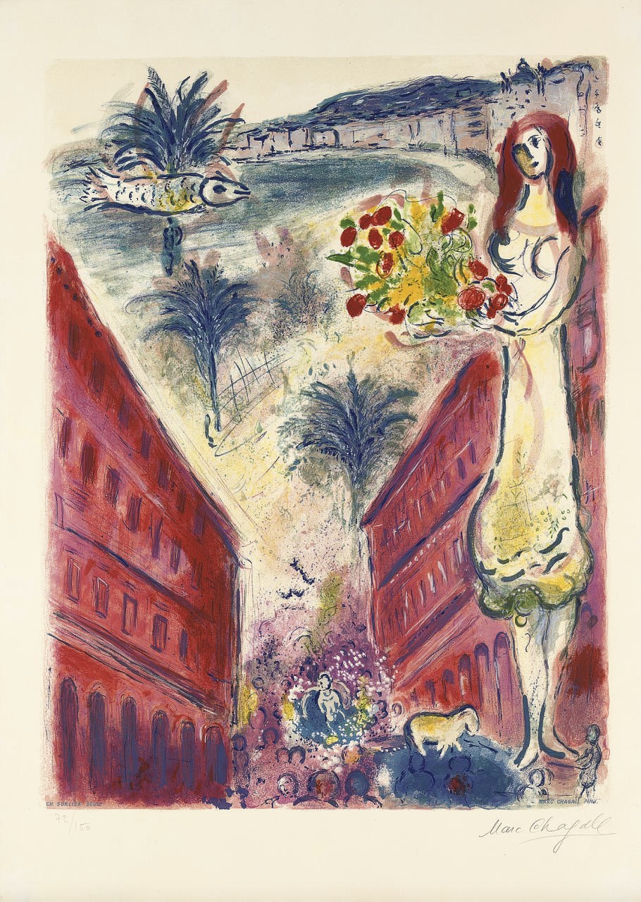 After Marc Chagall by Charles Sorlier
