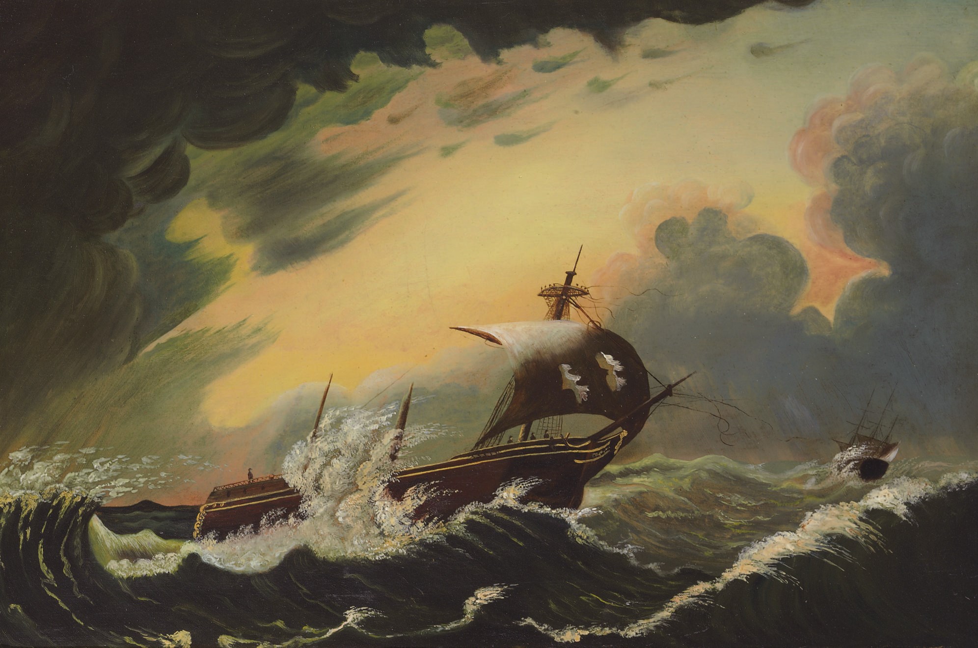 Attributed to Thomas Chambers (1808-1866), circa 1850