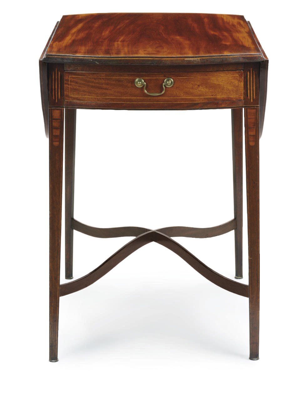 A FEDERAL INLAID MAHOGANY PEMBROKE TABLE