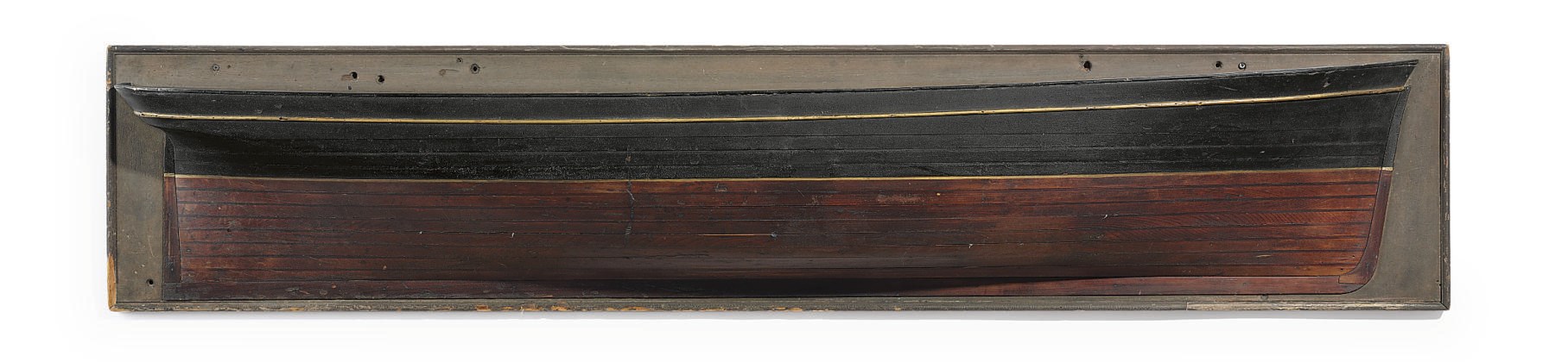 A large half block model of a packet ship