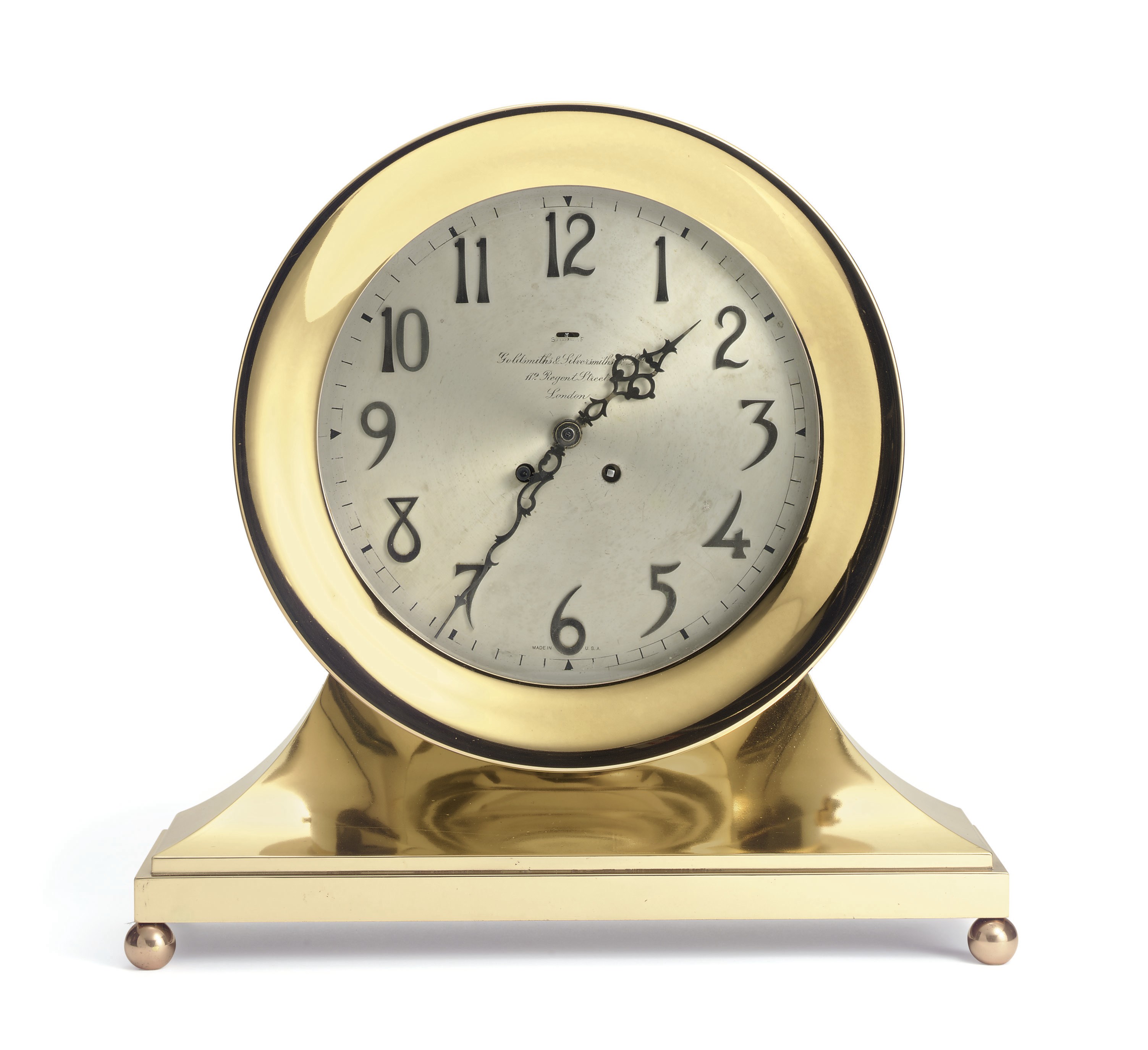 A base and ball special "Commodore" ship's bell clock