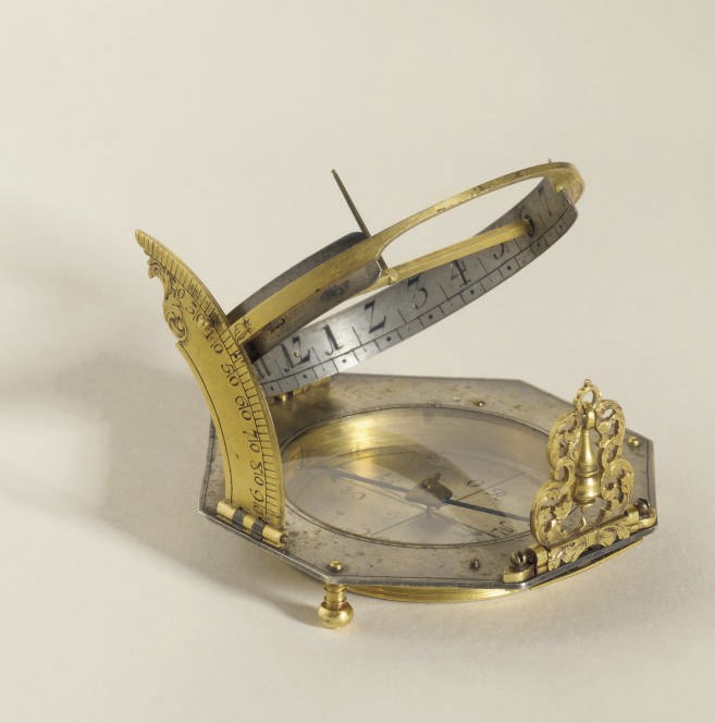 A silver and gilt-brass German Augsburg dial