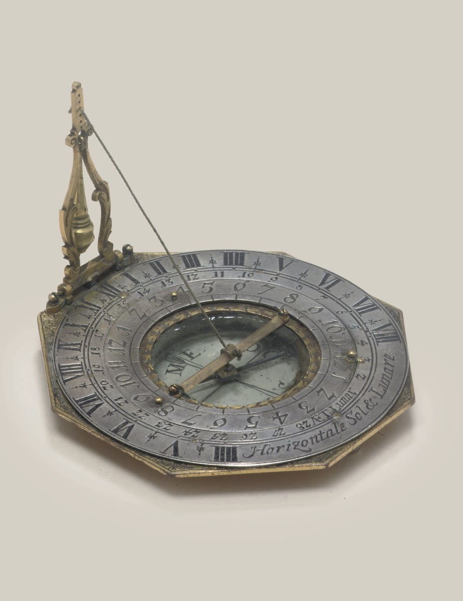 A fine string-gnomon Sun and Moon Dial