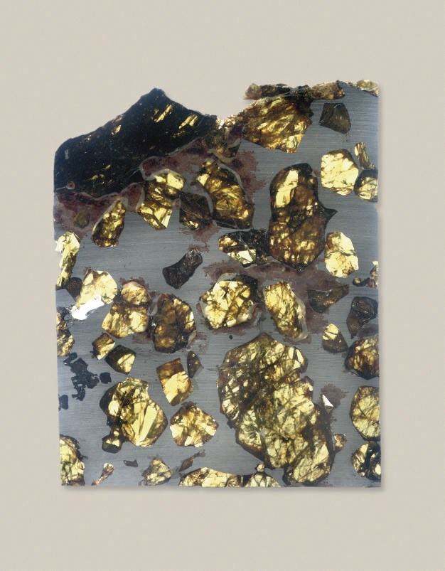 A Fukang Pallastie Meteorite Slice