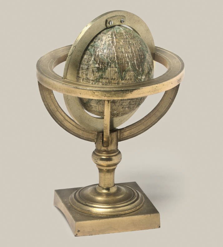 A French 1½-inch miniature globe