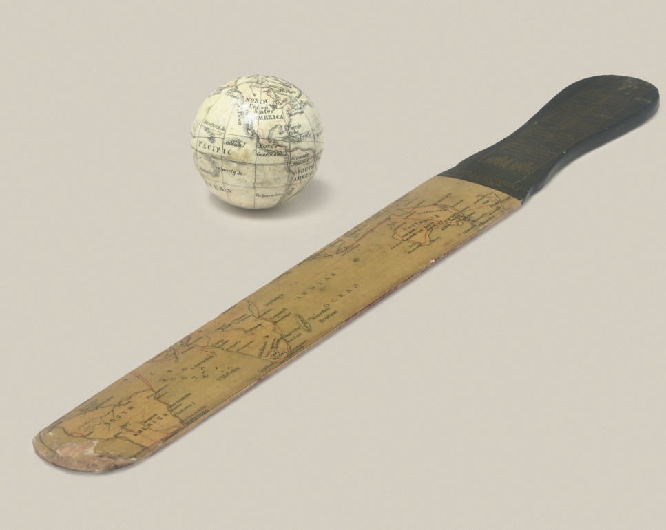 A 1¾-inch miniature globe