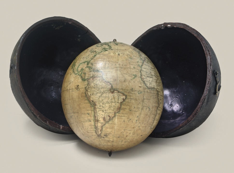 An English 3-inch pocket globe