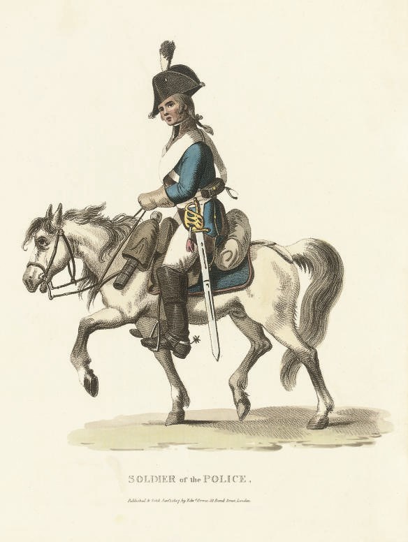 ORME, Edward (1775-1848, publisher).  The Costume of the Russian Army, From a Collection of Drawings made on the Spot, and now in the Possession of the Earl of Kinnaird, containing a Portrait of His Majesty the Emperor of all the Russias. London: Edward Orme, 1807. 2° (372 x 260mm). Hand-coloured frontispiece portrait of Alexander the Great by Godby after Pinchon and 8 hand-coloured aquatint plates (some mainly marginal waterstaining to frontispiece, title and dedication leaf torn and repaired without loss, a few nicks to plates, occasional light spotting and staining). Modern red morocco-backed cloth, spine gilt. Provenance: Mark Dineley (armorial bookplate). Colas 735.