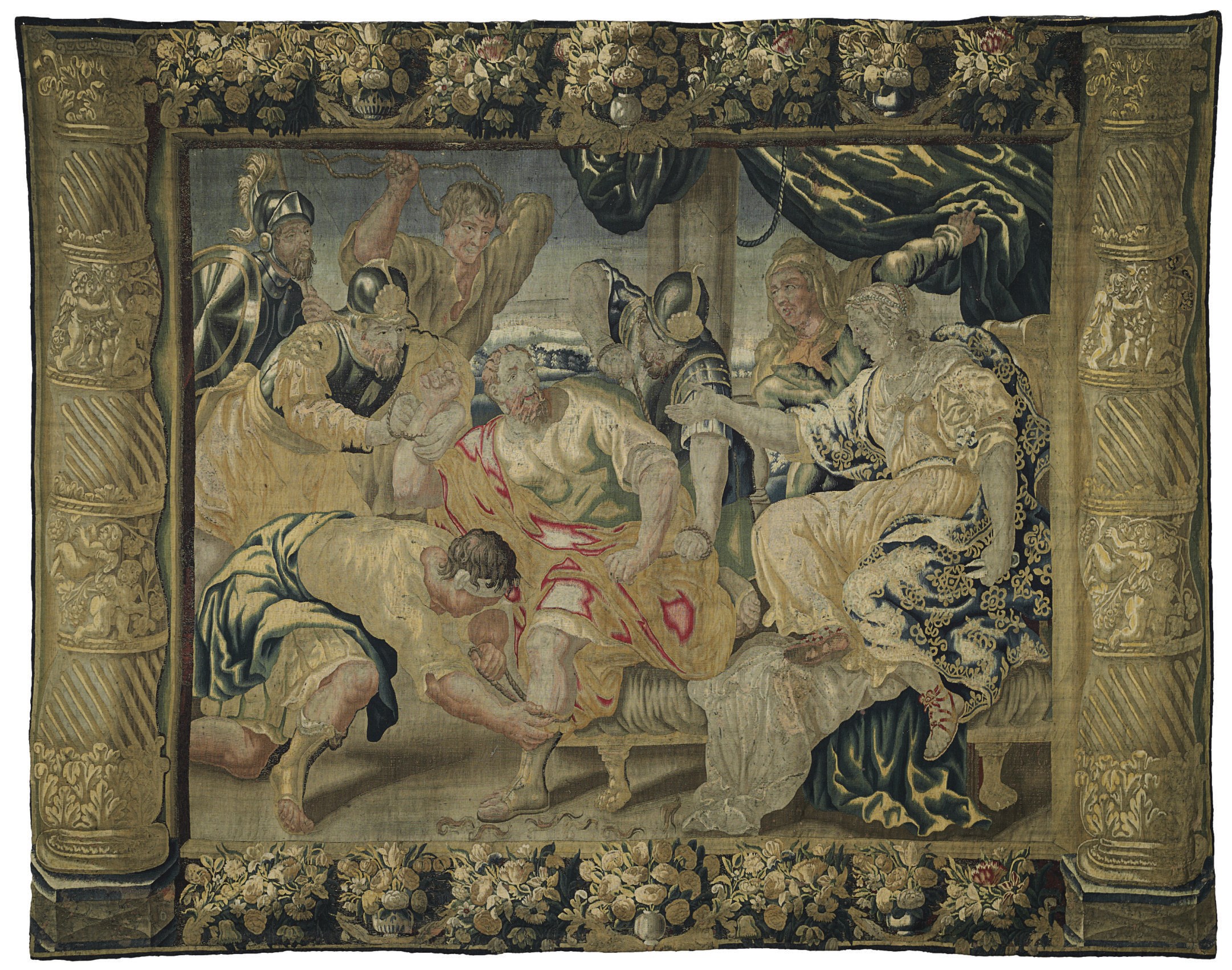 A FLEMISH BIBLICAL TAPESTRY