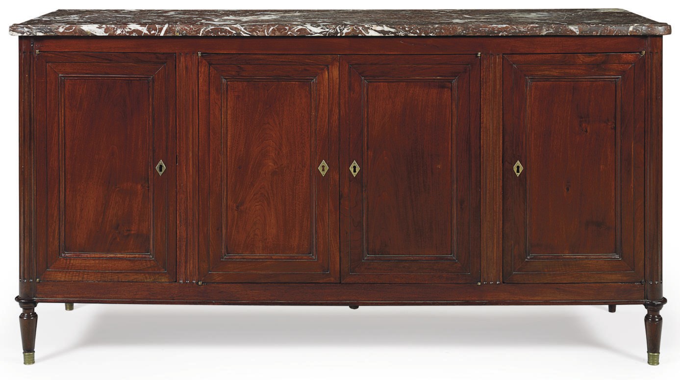 A LOUIS XVI MAHOGANY SIDE CABINET