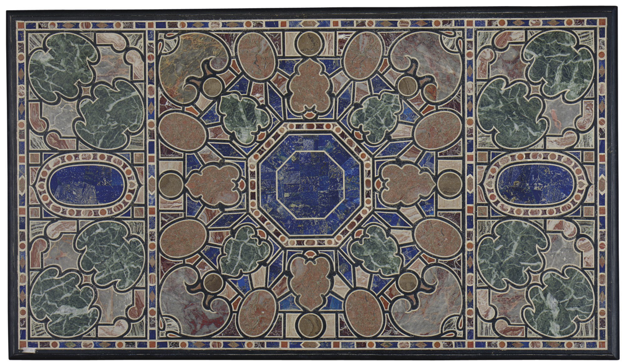 A SPECIMEN MARBLE TABLE