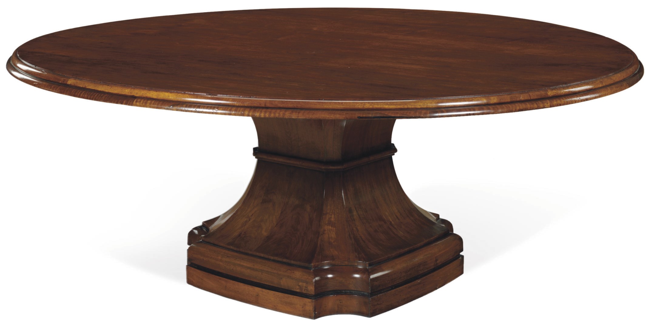 A WALNUT DINING TABLE