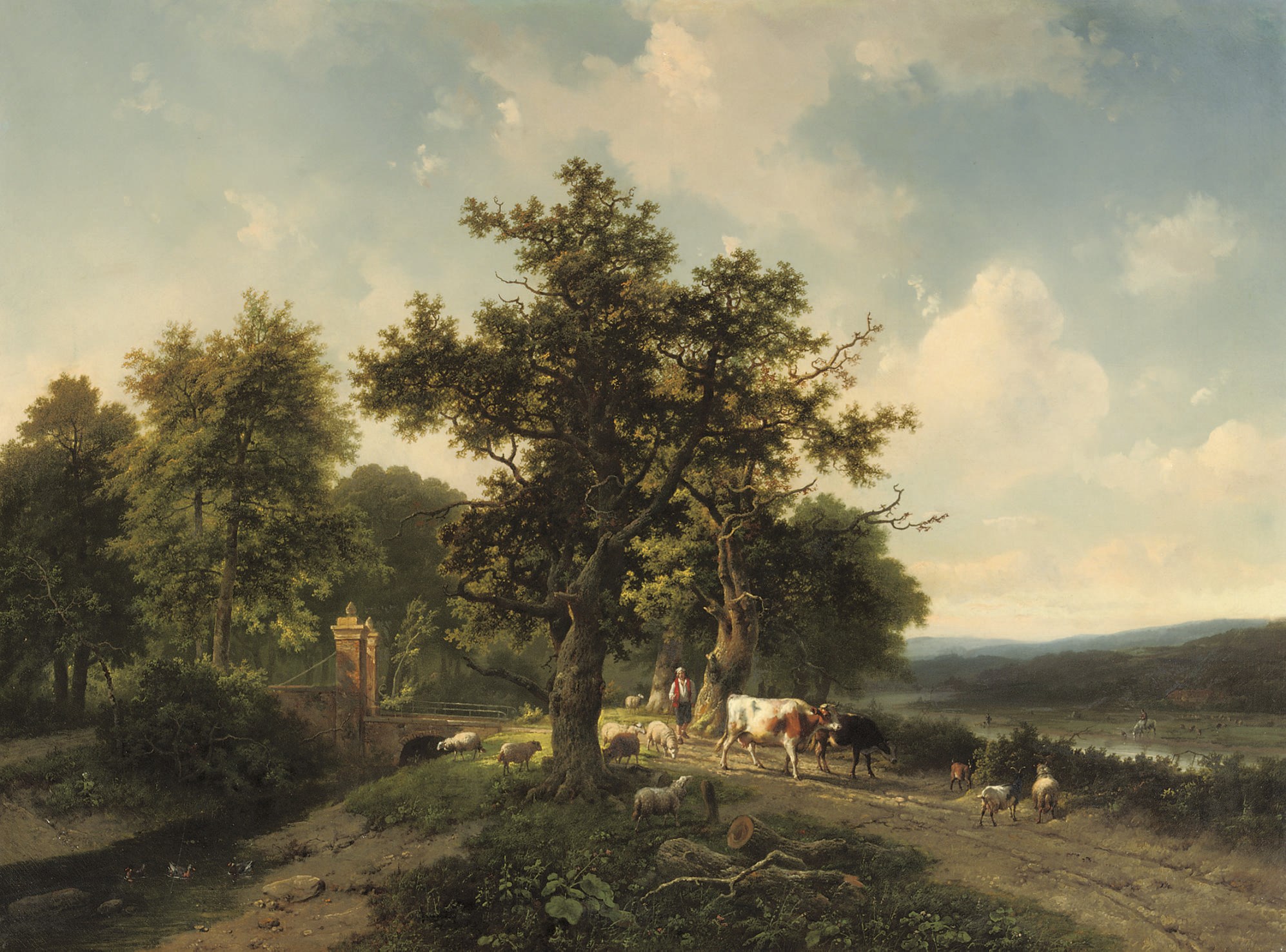 Marinus Adrianus Koekkoek (Dutch, 1807-1870) and Eugène Verboeckhoven (Belgian, 1798-1881)