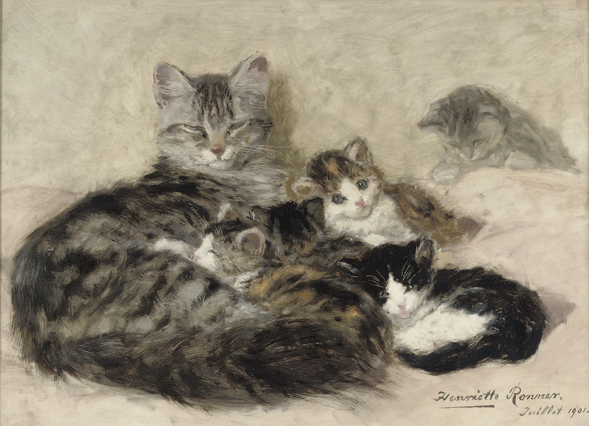 Henriette Ronner (Dutch, 1821-1909)