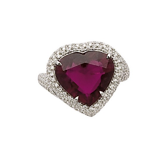 BAGUE TOURMALINE ET DIAMANTS, PAR MARGHERITA BURGENER
