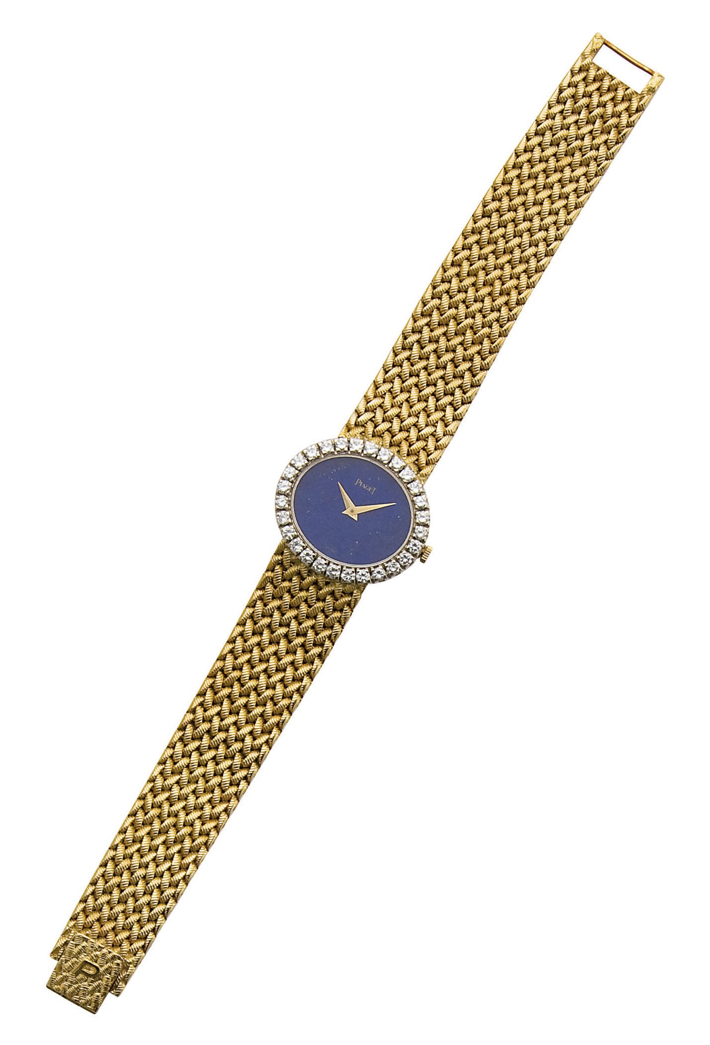 MONTRE BRACELET DE DAME LAPIS LAZULI ET DIAMANTS, PAR PIAGET